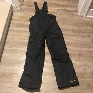 Columbia black snow bibs